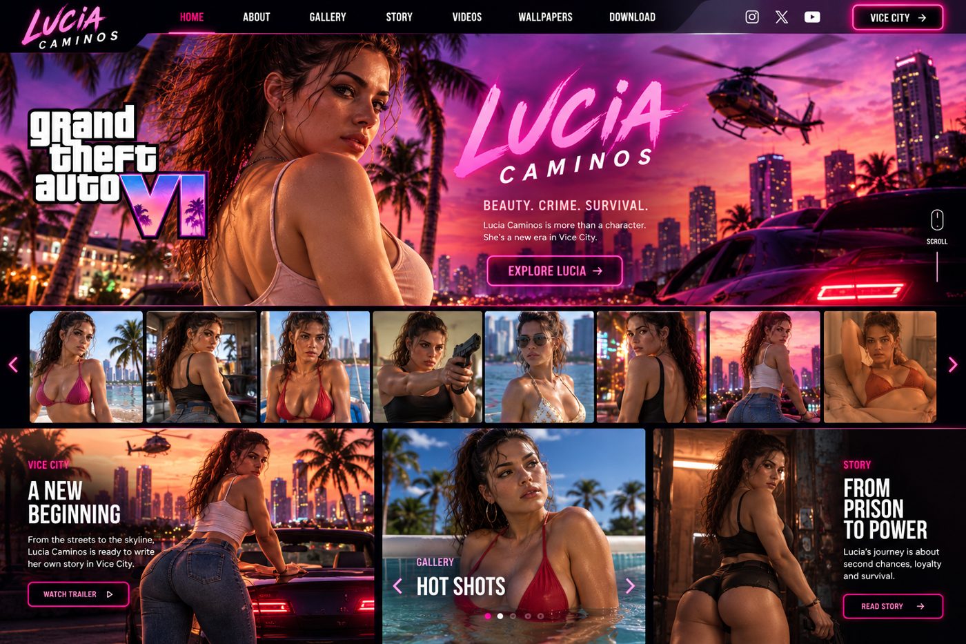Lucia Caminos inspired fan artwork
